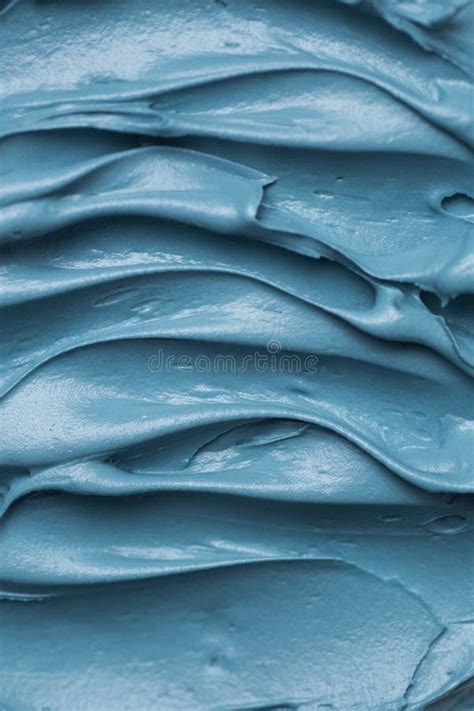 Light Blue Icing Frosting Close Up Texture Stock Photo - Image of close ...