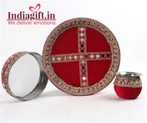 Karva Chauth Sargi Pooja Thali - Indiagift.in