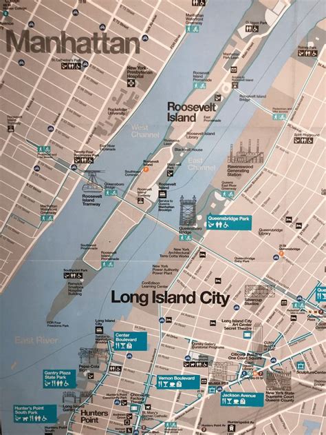 ‏The Roosevelt Island map 🚠 | Roosevelt island, Island map, Roosevelt university