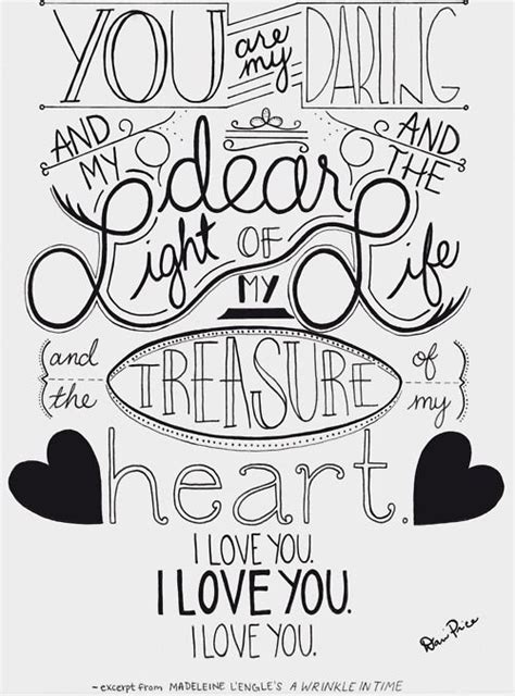 “I love you. Charles Wallace, you are my darling and my dear and the light of my life and the ...