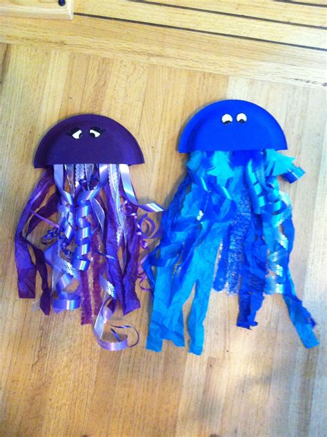 Ocean Themed First Birthday - Paper Plate Jelly fish under the sea ...