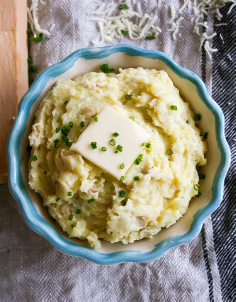 small batch garlic parmesan mashed potatoes - A Flavor Journal