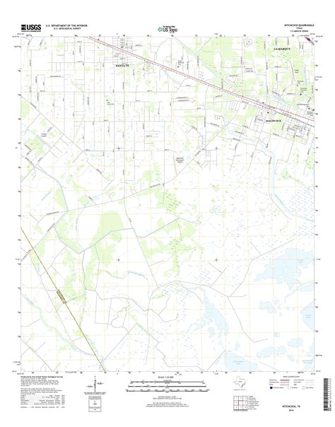 MyTopo Hitchcock, Texas USGS Quad Topo Map