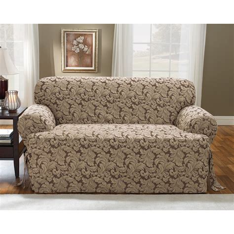 Sure Fit Scroll Classic T-Cushion Loveseat Slipcover & Reviews | Wayfair