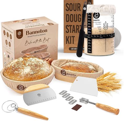 Amazon.com: Sourdough Bread Baking Supplies and Starter Kit - Ultimate ...