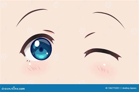 Real Smiling Anime Eyes Manga Girls Stock Vector - Illustration of eyes ...