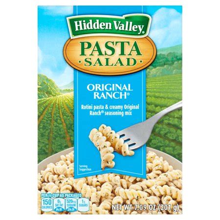 Hidden Valley Pasta Salad, Original Ranch, 7.09 Ounces - Walmart.com