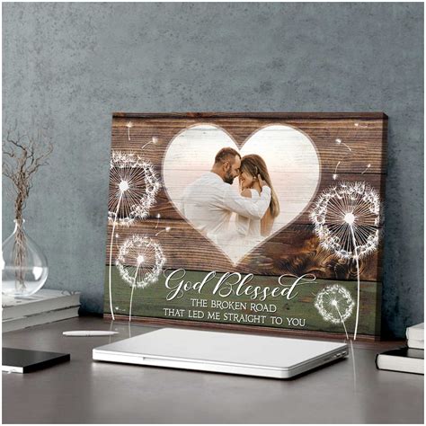 Custom Canvas Prints Wedding Anniversary Gifts Personalized Photo Gifts Beautiful Dandelions Art ...