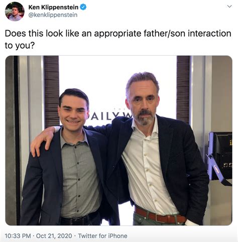 Shapiro and Peterson | Does This Look Like An Appropriate Father/Son ...