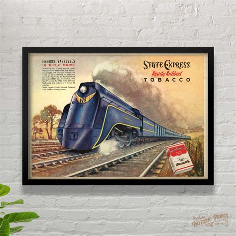 Victorian Railways The Spirit of Progress Advertisement Poster 1937 ...