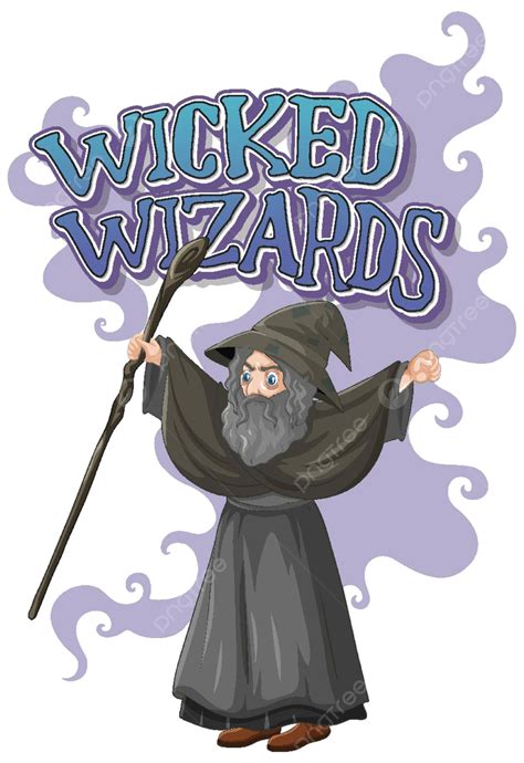 Wicked Wizards Logo On White Background Design Icon Element Vector, Design, Icon, Element PNG ...