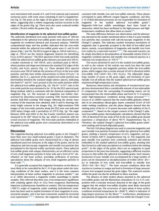 Sub-microscopicmagnetite andmetallic iron particles formed by eutectic reaction in Chang’E-5 ...