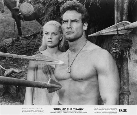 Steve Reeves, Virna Lisi - Duel of the Titans (1963) - 8 1/2 X 11 ...