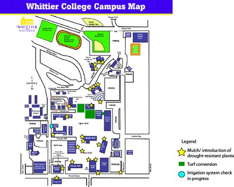 Whittier College Campus Map – Map Vector