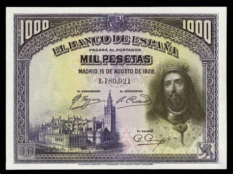 Spain 1000 Pesetas banknote 1928|World Banknotes & Coins Pictures | Old ...