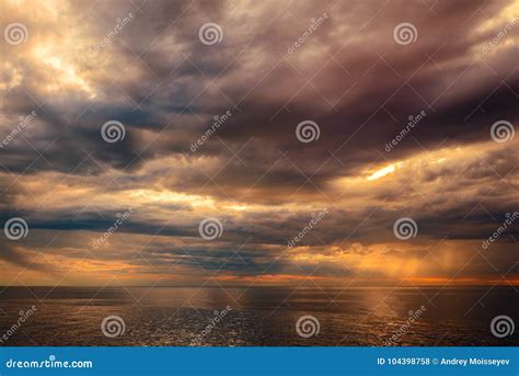 Dramatic ocean sunset stock photo. Image of adelaide - 104398758