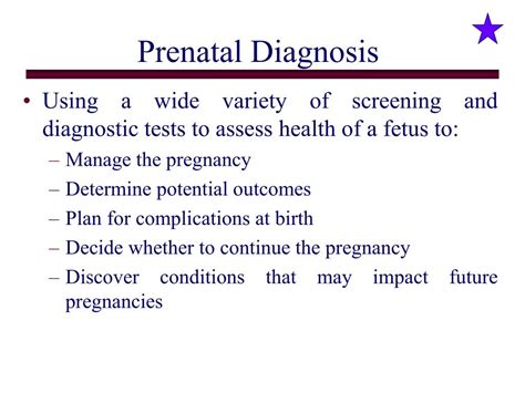 PPT - Prenatal Diagnosis Objectives PowerPoint Presentation - ID:771608