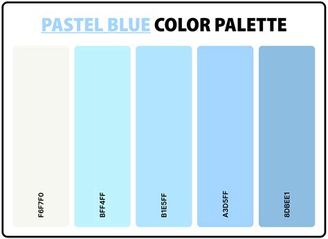 Pastel Blue Color Palette | Pastel blue color, Blue colour palette, Fresh color palette