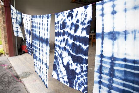 Shibori (indigo tie dye) With Kids! « Jen Loves Kev