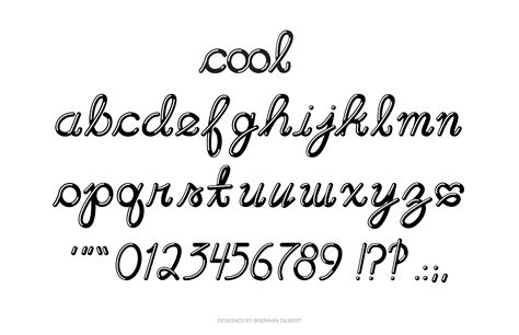 Cool Font by Brennan Gilbert at Coroflot.com