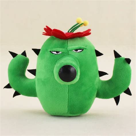 13cm Plants VS Zombies Soft Plush Toy Doll PVZ Cactus Plush Sucker Pendant Stuffed Doll-in ...