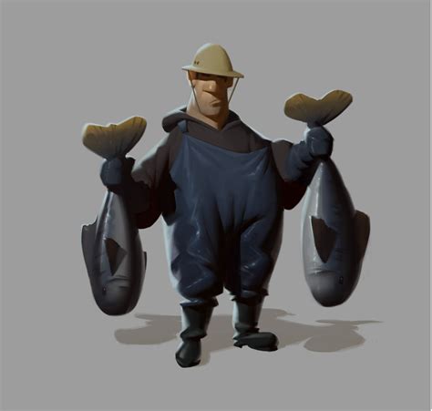 ArtStation - Large fisherman character design