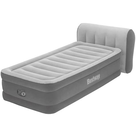 Bestway Headboard 18" Twin Air Mattress with Built-in Pump - Walmart.com