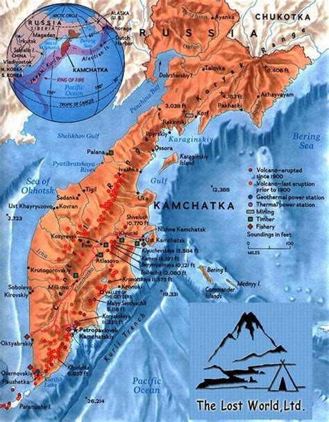 Volcanes de Kamchatka y las islas Kuriles.Mapas Airplane Photography ...