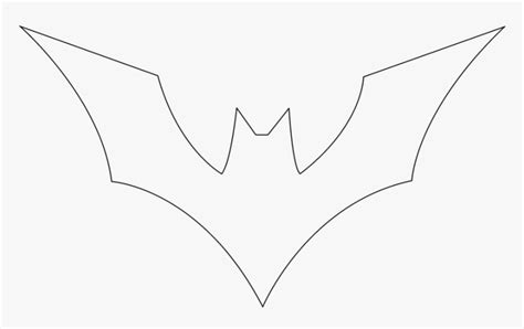 Batman Symbol Coloring Pages Image Group - Batman Beyond Logo Outline, HD Png Download ...