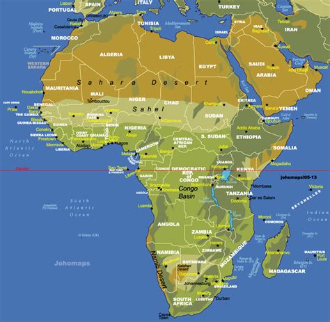 Map of Africa - JohoMaps