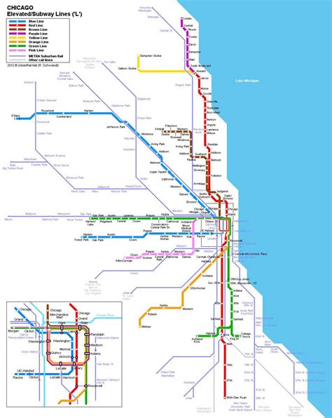 Chicago Subway Map Printable