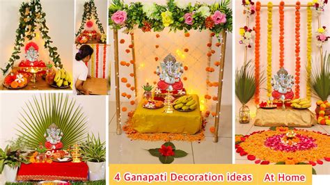 Ganpati Decoration Ideas At Home Simple - Infoupdate.org