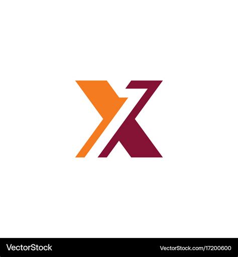 Letter x shape logo Royalty Free Vector Image - VectorStock