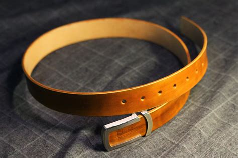 Handmade Brown Leather Belt, Vegetable Tanned Cow Leather Belt For Men ...