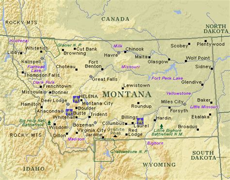 Map Montana State - Map Of Counties Around London