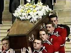 April 29, 1986: The funeral of the Wallis Simpson, Duchess of Windsor, wife of the Duke of ...