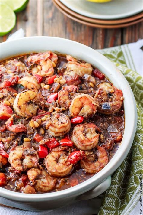 Baked Shrimp Stew Recipe. From the shores of the eastern Mediterranean comes this savory one-pot ...