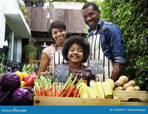 Farmers Selling Fresh Organic Vegetables at the Market Stock Photo - Image of ingredient ...