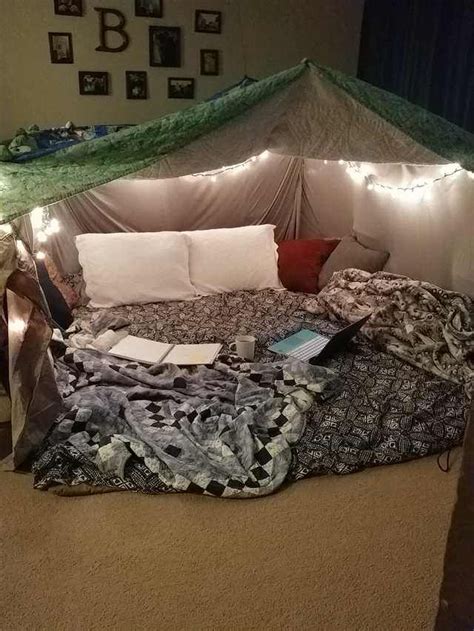 Cozy Blanket Fort - Imgur | Sleepover room, Blanket fort, Sleepover fort