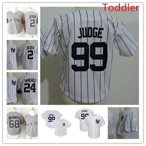 2020 Toddler #99 Aaron Judge NY Jersey WHITE Navy Stitched Baby #2 ...