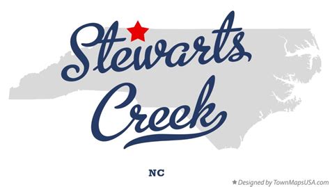 Map of Stewarts Creek, Surry County, NC, North Carolina