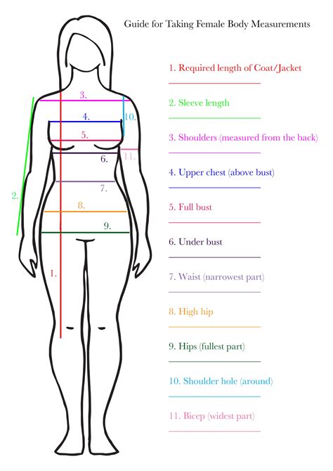 Chest Measurement Women Chart