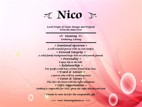 Nico - Meaning of Name