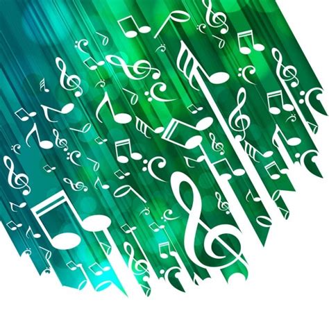 Free Vector | Green musical background