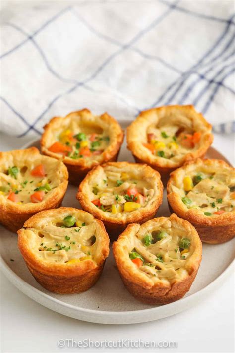 Mini Chicken Pot Pies (Only 15 Minutes To Bake!) - The Shortcut Kitchen