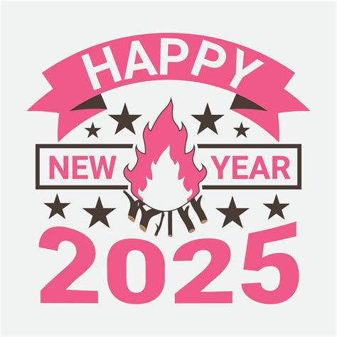 Clip Art Happy New Year 2025 - Leia Robbie