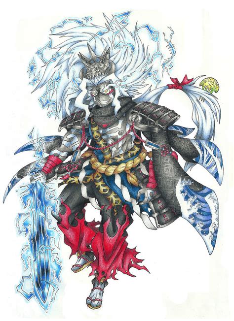 Susanoo, Japanese god of the raging storms by AtmaFlare on DeviantArt