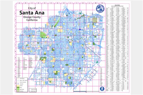 City of Santa Ana Map Catalog