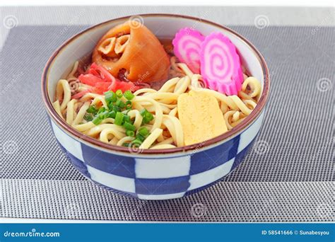 Okinawa soba stock photo. Image of isolated, gourmet - 58541666