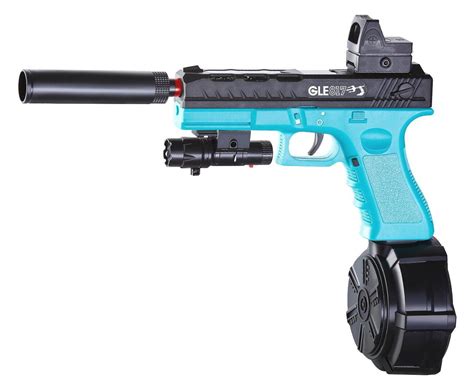 Buy 2020 Latest Gel Ball Blaster Glock with Drum Magazine Automatic Electric Splatter Ball ...